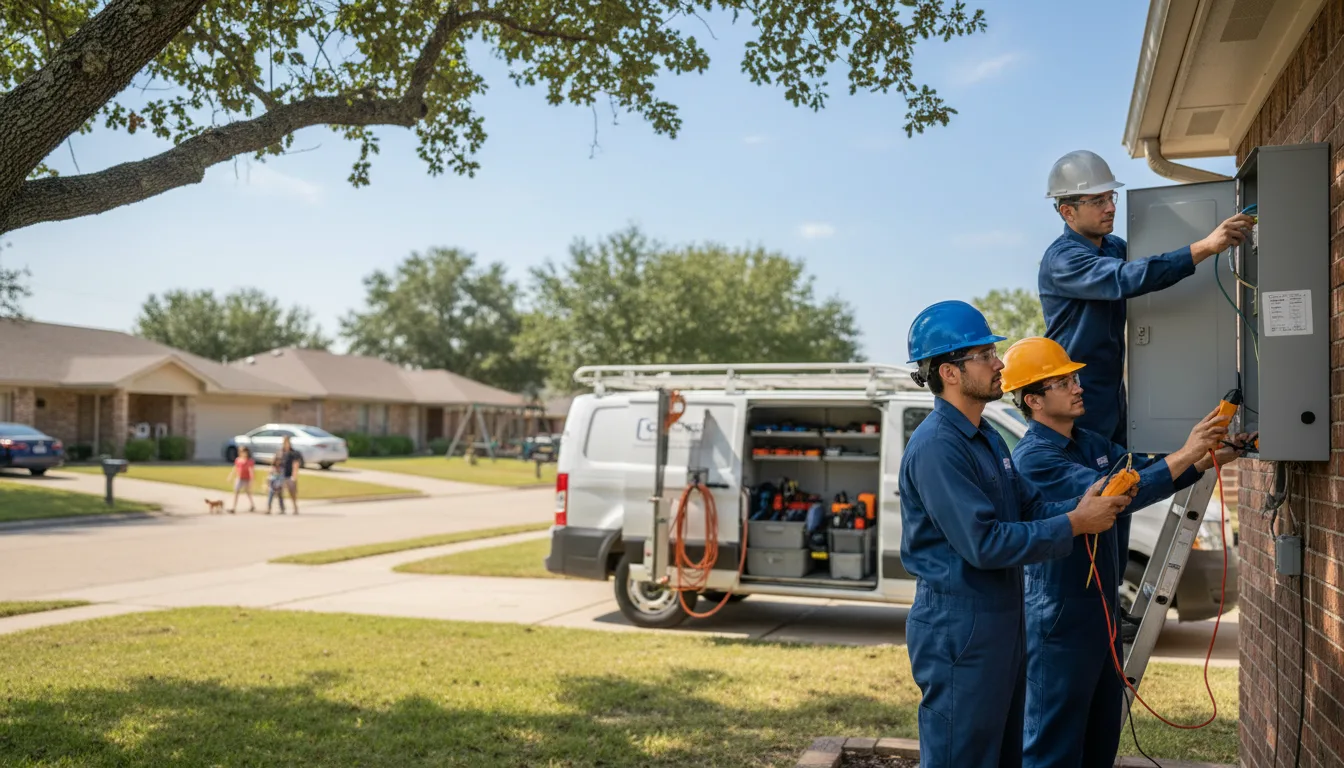 Certified electrician providing emergency electrical services in Falun, KS